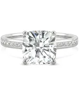 Charles & Colvard Moissanite Cushion Engagement Ring (2-5/8 ct. t.w. Dew) 14k White Gold