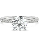 Charles & Colvard Moissanite Engagement Ring (1-5/8 ct. t.w. Dew) 14k White Gold