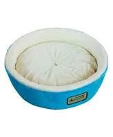 Armarkat 15" Soft Plush Round Dount Cat Beds and Dog Cuddler