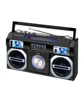 Studebaker SB2145B 80's Retro Street Bluetooth Boombox with Fm Radio, Cd Player