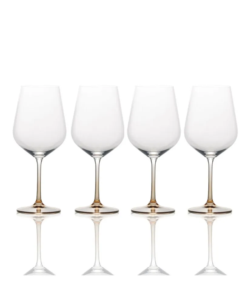 Mikasa Gianna Ombre Amber Red Wine Glasses, Set of 4