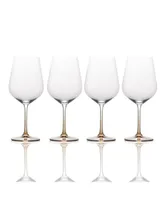 Mikasa Gianna Ombre Amber Red Wine Glasses, Set of 4