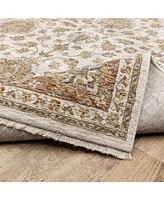 Jhb Designs Kumar Kum08 Rust and Ivory 2'3" x 7'6" Runner Rug