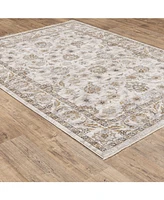 Oriental Weavers Maharaja 70E Ivory and Gray 3'3" x 5' Area Rug
