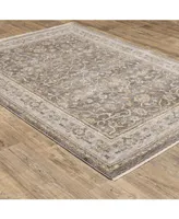 Jhb Designs Kumar Kum02 Beige and Gray 7'10" x 10'10" Area Rug