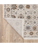 Oriental Weavers Maharaja 71W Ivory and Gold 6'7" x 9'6" Area Rug