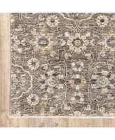 Jhb Designs Kumar Kum09 Gray and Tan 3'3" x 5' Area Rug