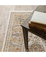 Oriental Weavers Maharaja 5091Z Ivory and Gold 7'10" x 10'10" Area Rug