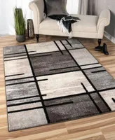 Closeout Edgewater Living Chatel Armada Charcoal Rug