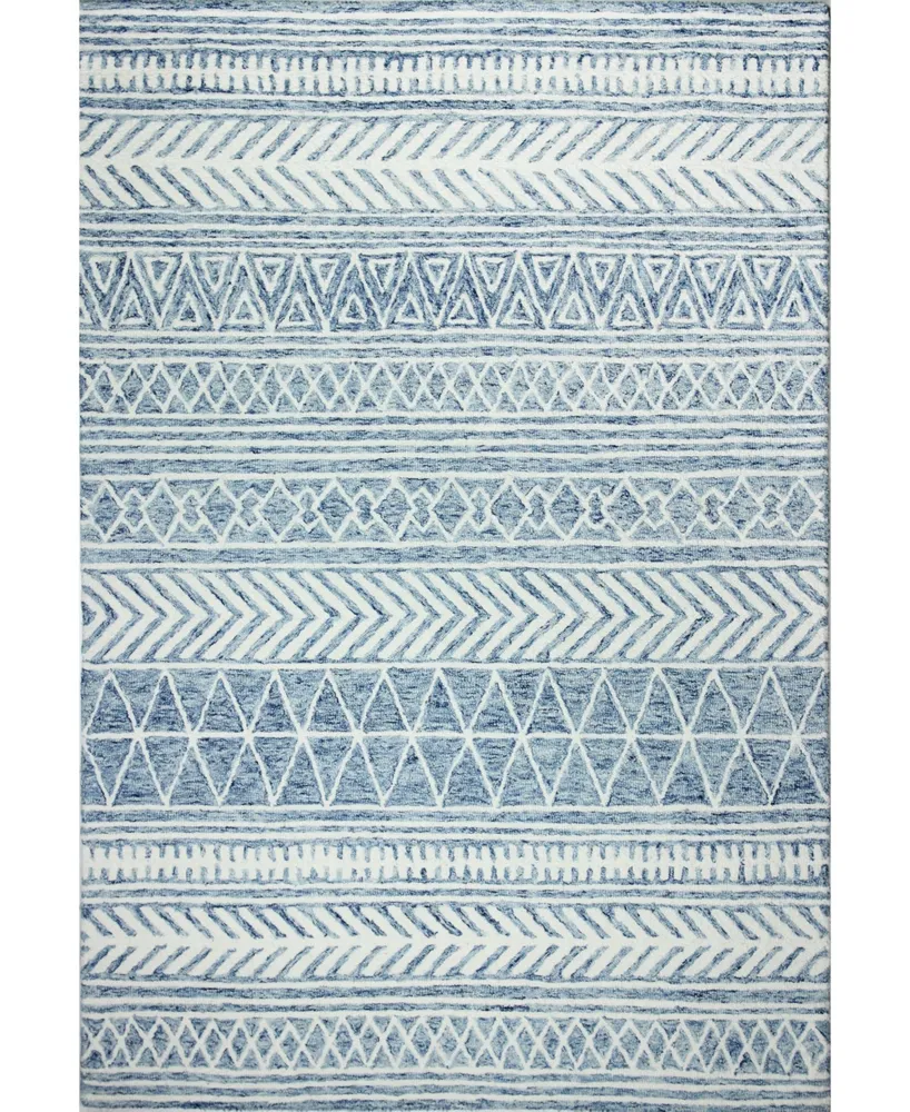 Bb Rugs Taron Val-08 Denim 7'6" x 9'6" Area Rug