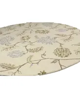 Bb Rugs Taron Val-02 Ivory 8' x 8' Round Area Rug