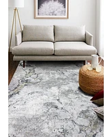 Bashian Charm Cha-01 Gray, Gold 5' x 8' Area Rug