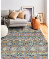 Bb Rugs Taron Val-07 Teal 7'6" x 9'6" Area Rug