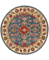 Safavieh Antiquity At506 Blue and Red 6' x 6' Round Area Rug