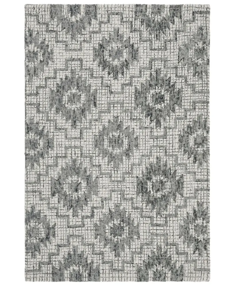 Safavieh Abstract Ivory and Onyx 4' x 6' Area Rug