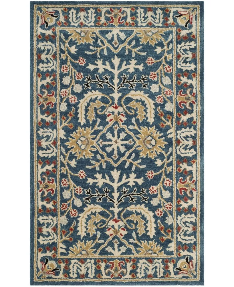 Safavieh Antiquity At64 Navy and Multi 3' x 5' Area Rug