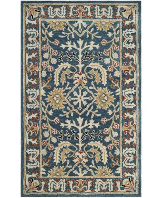 Safavieh Antiquity At64 Navy and Multi 3' x 5' Area Rug