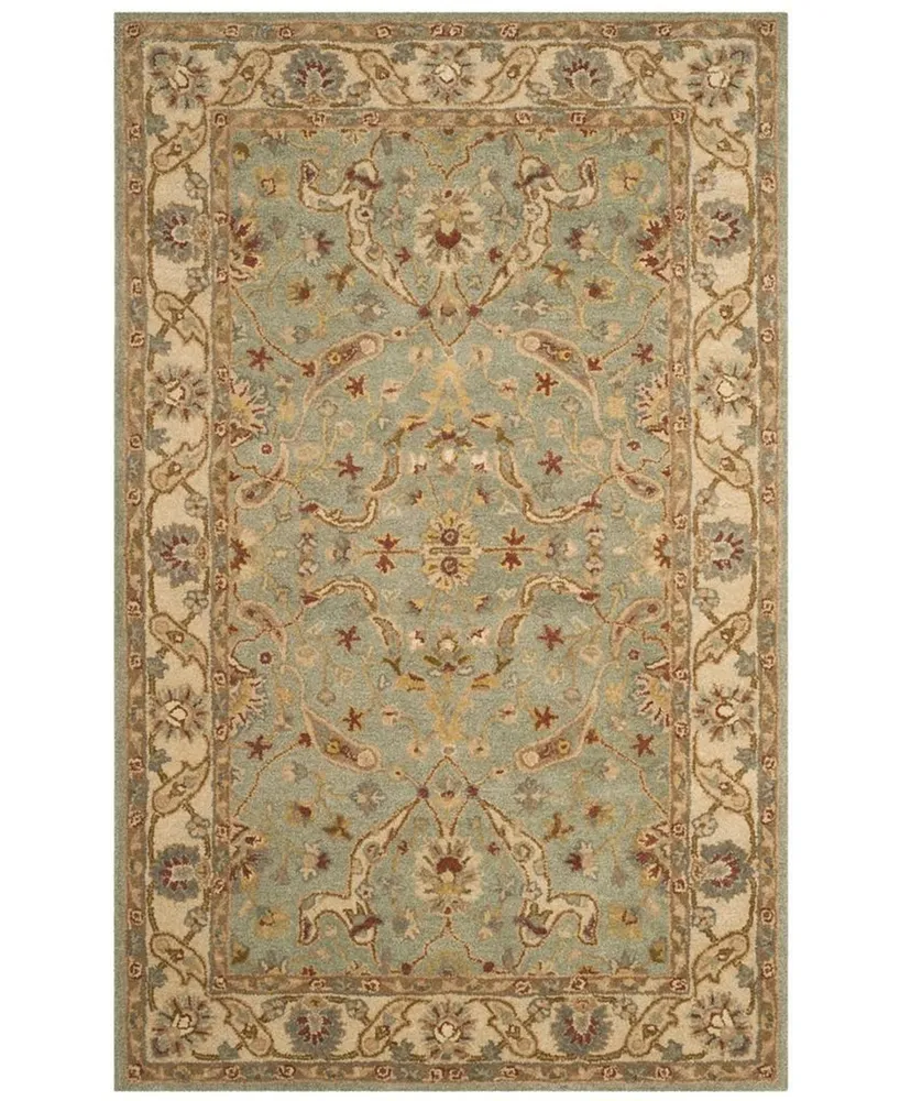 Safavieh Antiquity At311 Teal and Beige 5' x 8' Area Rug