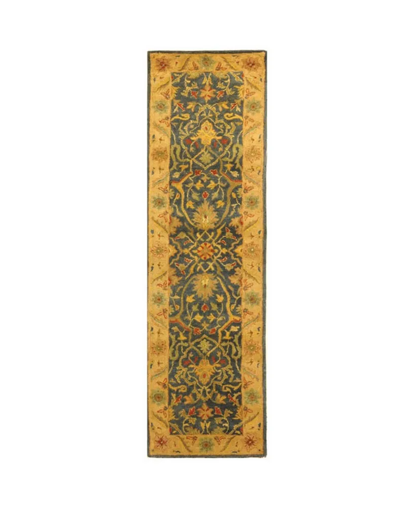 Safavieh Antiquity At14 Blue 2'3" x 8' Runner Area Rug