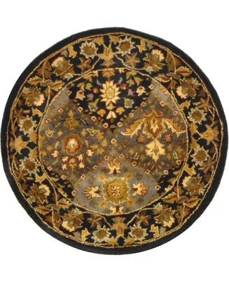 Safavieh Antiquity At57 Blue 3'6" x 3'6" Round Area Rug