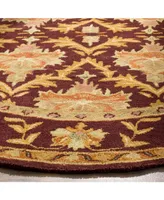 Safavieh Antiquity At54 Wine and Gold 3'6" x 3'6" Round Area Rug