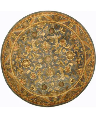Safavieh Antiquity At52 Gold 3'6" x 3'6" Round Area Rug