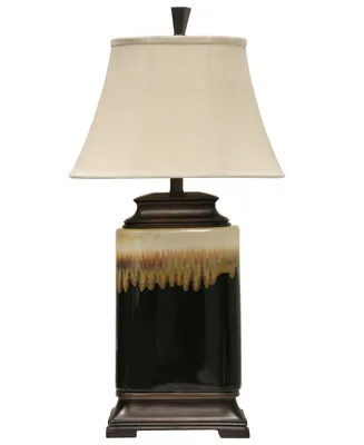 StyleCraft Mountain Ridge Ceramic Table Lamp