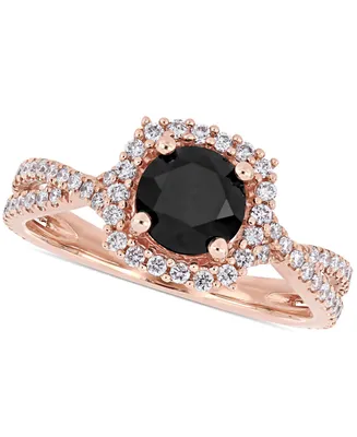 Diamond Halo Engagement Ring (1-1/2 ct. t.w.) 14K Yellow, White or Rose Gold
