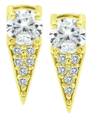 Giani Bernini Cubic Zirconia Dagger Drop Earrings in 18k Gold-Plated Sterling Silver, Created for Macy's
