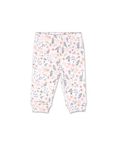 The Peanutshell Baby Girls Pants 5 Pack Pink White Floral Stars