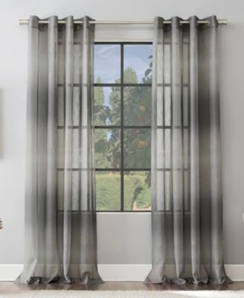 Atlantic Ombre Stripe Sheer Curtain Collection