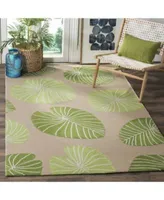 Martha Stewart Collection Lily Pad Msr2212b Tan Green Area Rug