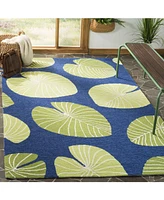 Martha Stewart Collection Lily Pad MSR2212A Azure 5' x 8' Area Rug