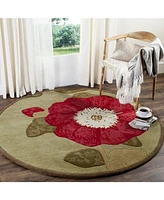 Martha Stewart Collection MSR4731A Tan 8' x 8' Round Area Rug