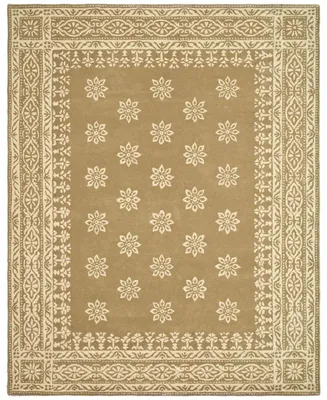 Martha Stewart Collection Gracious Garden MSR4538C Brown 8' x 8' Round Area Rug