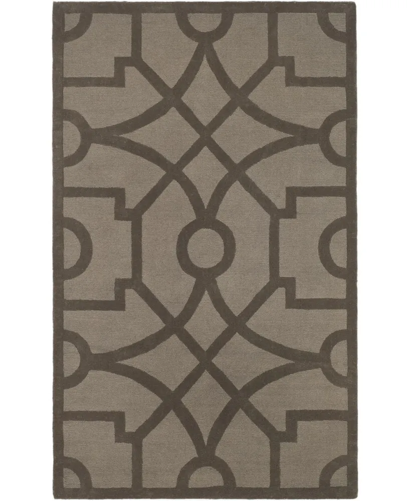 Martha Stewart Collection Fretwork MSR4612A Gray 5' x 8' Area Rug