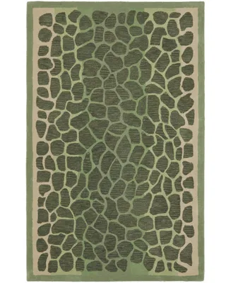 Martha Stewart Collection Arusha MSR3615A Green 4' x 6' Area Rug