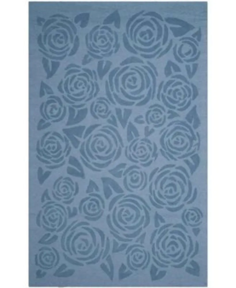 Martha Stewart Collection Block Print Rose Msr4618 Rug