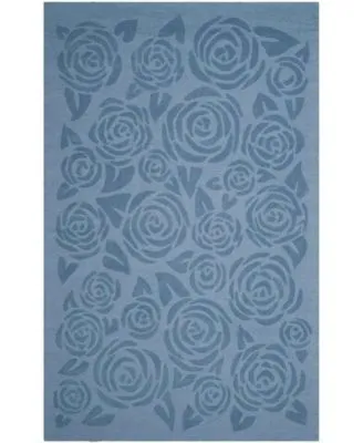 Martha Stewart Collection Block Print Rose Msr4618 Rug