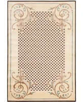 Martha Stewart Collection Scrollwork MSR4446C Creme 5'3" x 7'6" Area Rug