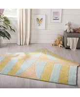 Martha Stewart Collection Big Top MSR4569A Aqua 4'3" x 5'6" Area Rug