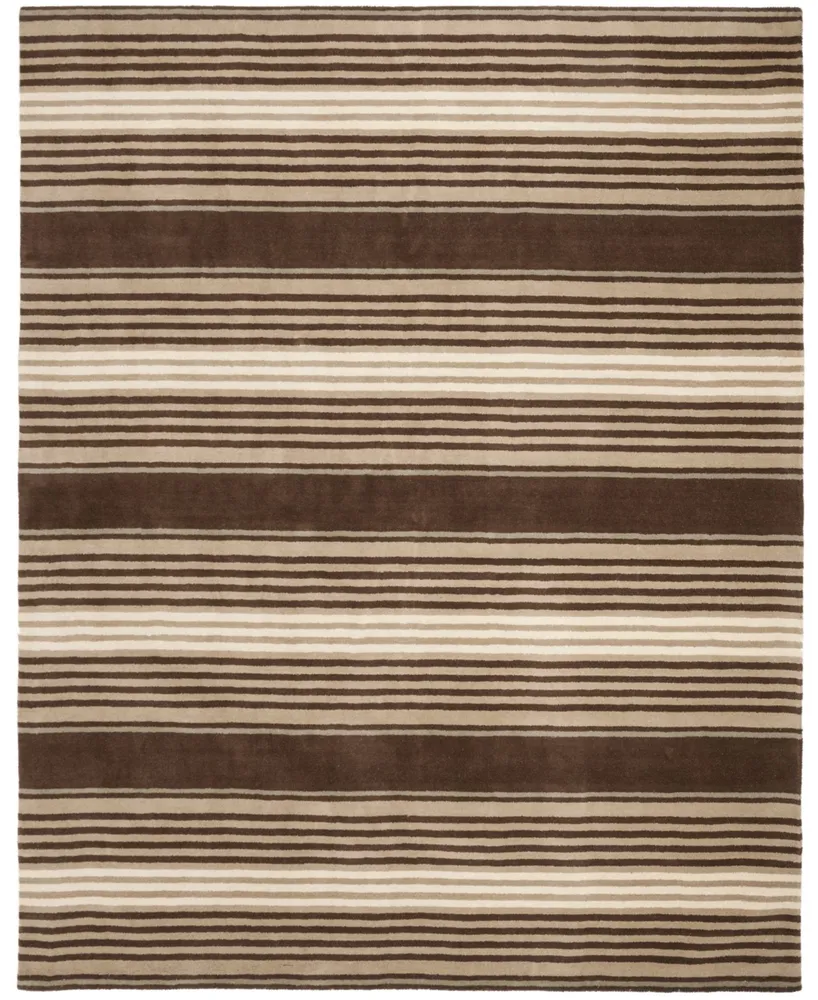 Martha Stewart Collection Harmony Stripe MSR4541A Tobacco 8' x 10' Area Rug