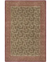 Martha Stewart Collection Byzantium MSR4537C Red 4' x 6' Area Rug