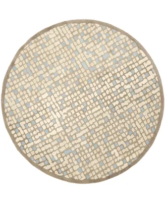 Martha Stewart Collection Mosaic MSR3623C Beige 6' x 6' Round Area Rug