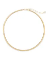 brook & york 14K Gold Plated Izzy Herringbone Choker Necklace