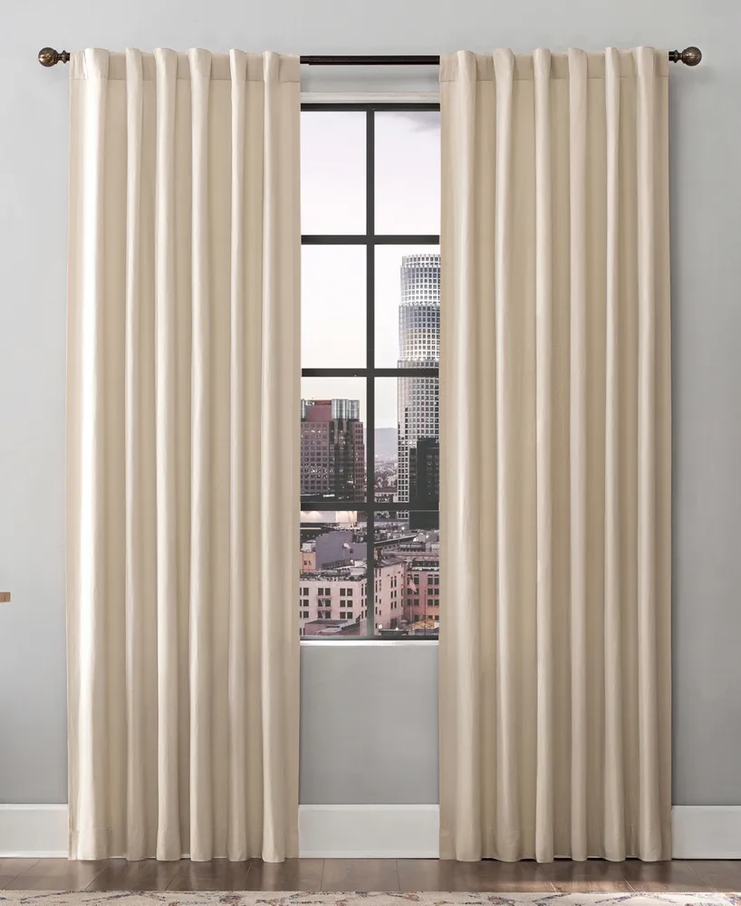 Renato 50" x 84" Linen Blend Curtain Panel