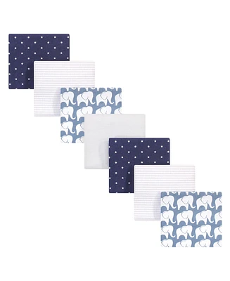 Hudson Baby Infant Boy Cotton Flannel Receiving Blankets Bundle, French Dogs, One