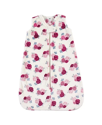 Hudson Baby Girls Plush Sleeping Bag, Sack, Blanket, Floral