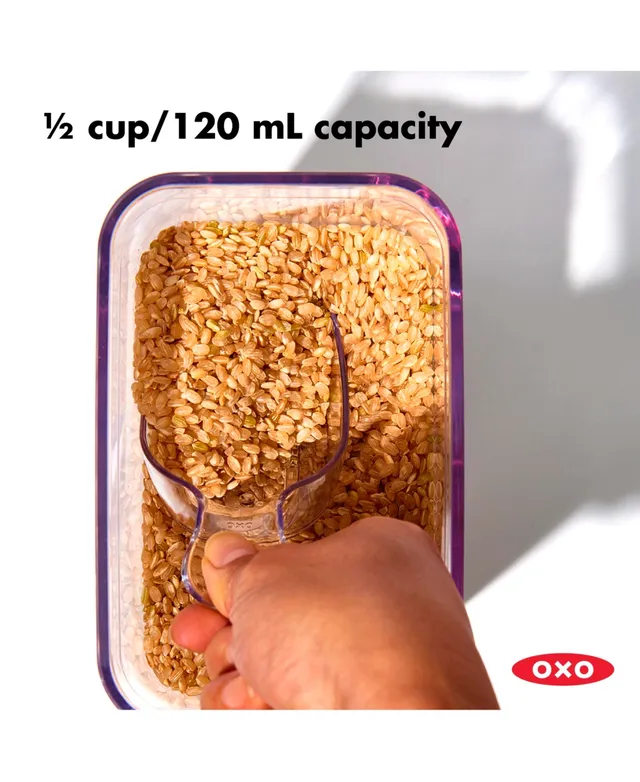 OXO Steel Pop 12-Pc. Food Storage Container Set with Scoop & Labels - Macy's