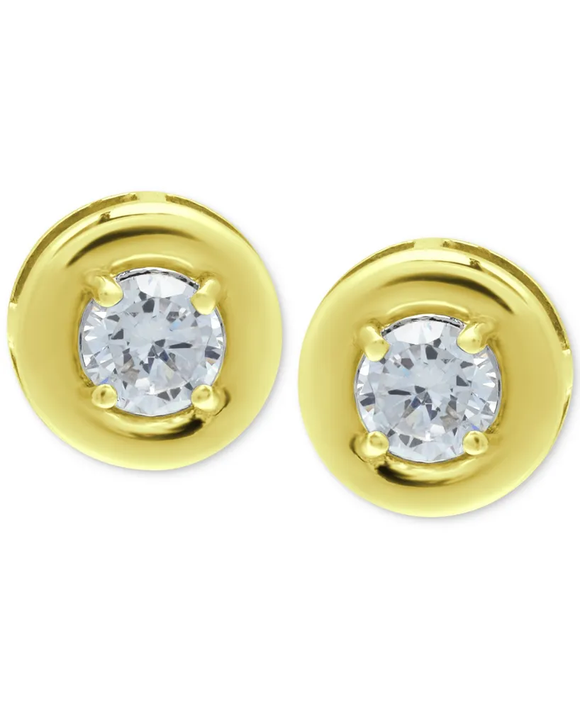 Giani Bernini Cubic Zirconia Framed Stud Earrings, Created for Macy's